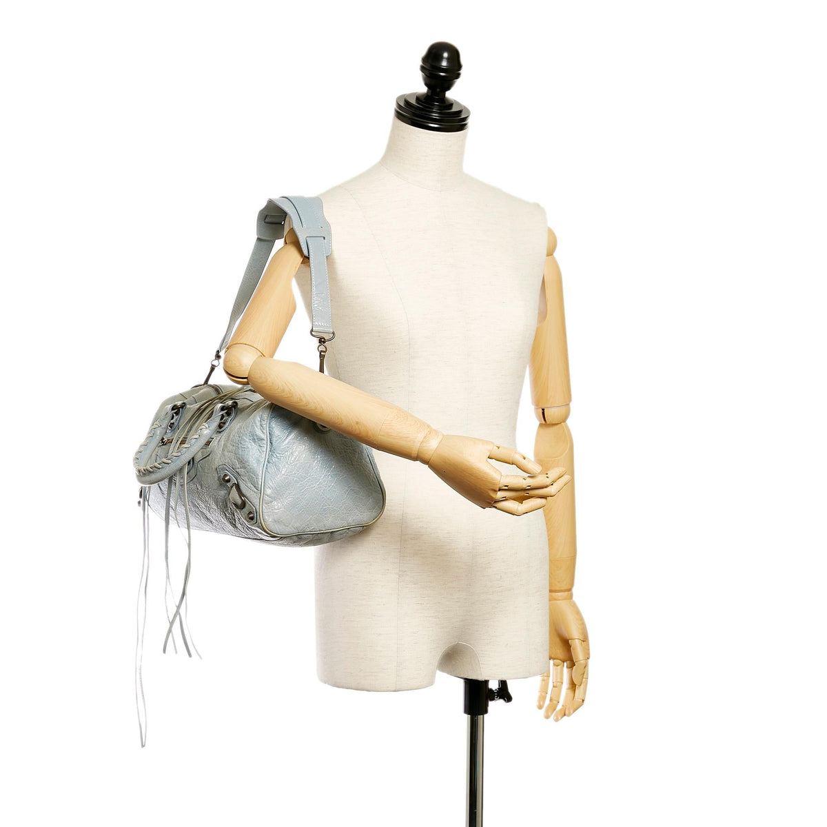 Luxury Balenciaga  Motocross Classic Twiggy Leather Satchel (SHG-27490)