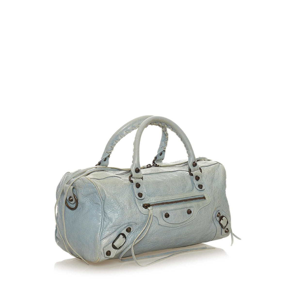 Luxury Balenciaga  Motocross Classic Twiggy Leather Satchel (SHG-27490)
