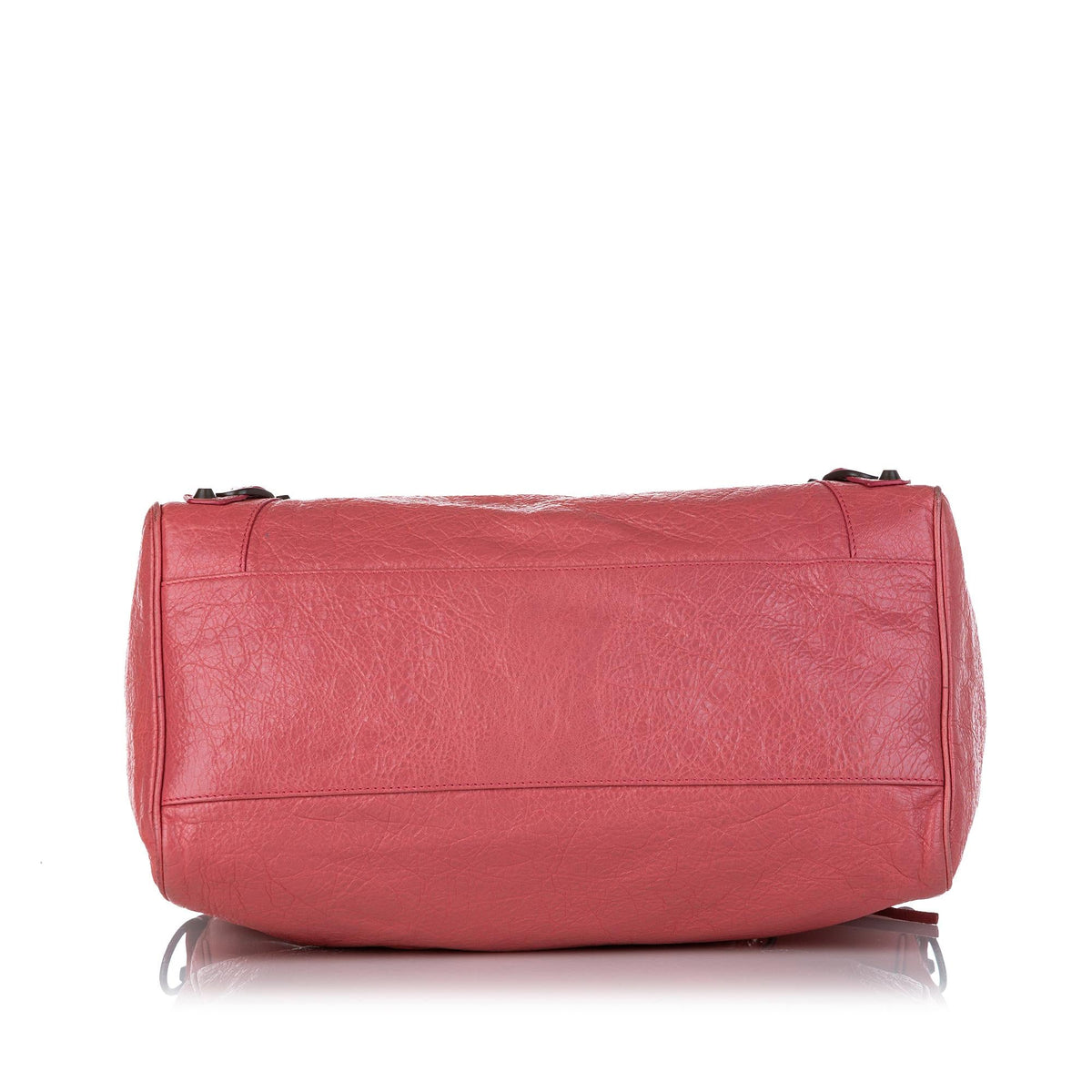 Luxury Balenciaga  Motocross Classic Velo Lambskin Leather Satchel (SHG-26682)