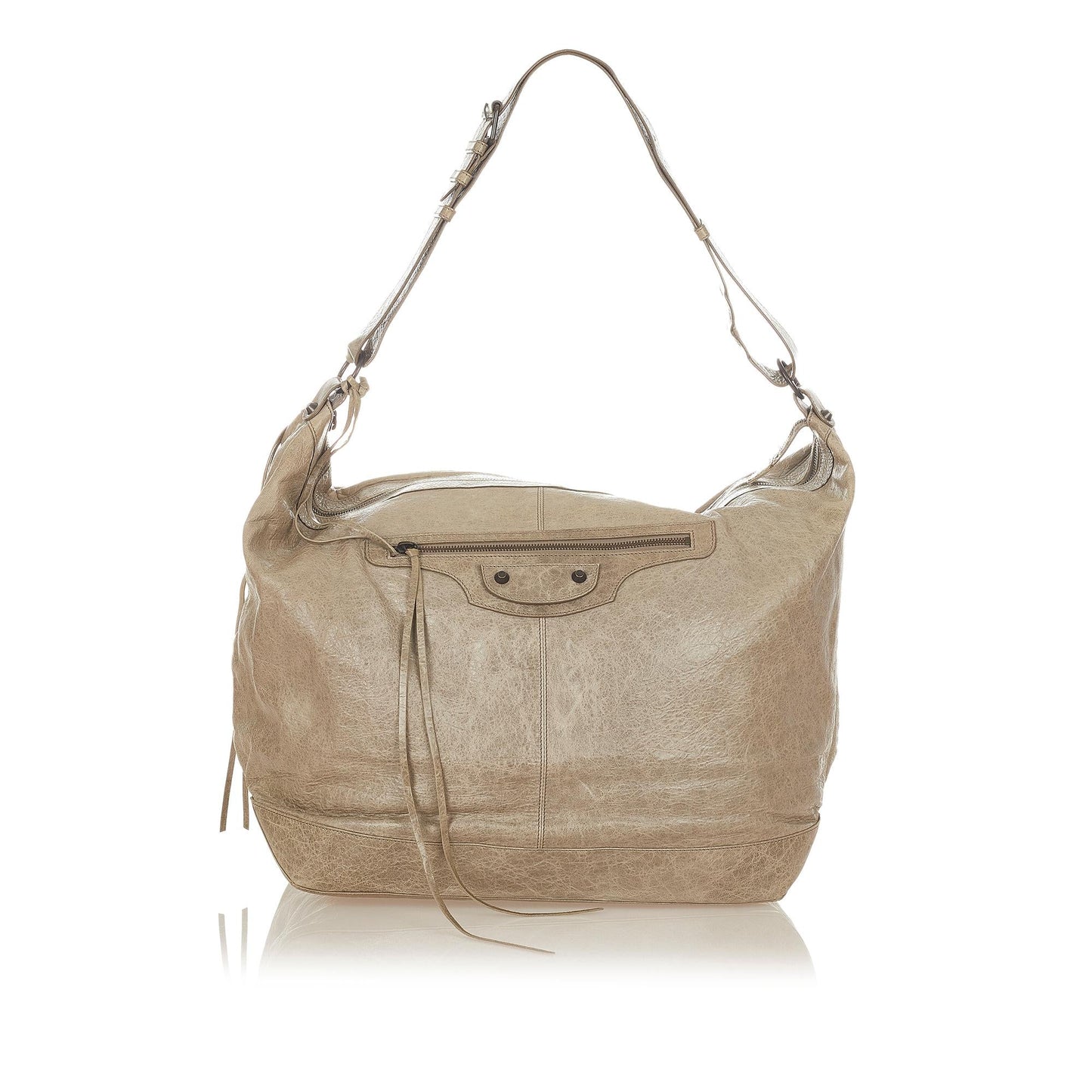 Luxury Balenciaga  Motocross Courier Leather Shoulder Bag (SHG-26687)