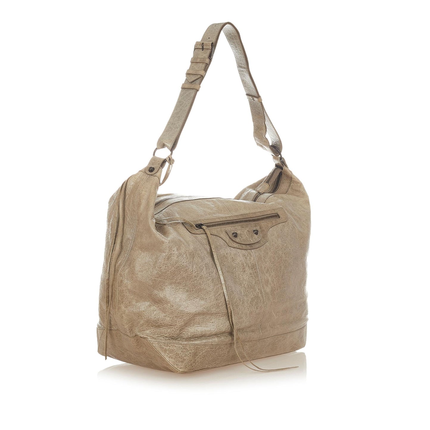 Luxury Balenciaga  Motocross Courier Leather Shoulder Bag (SHG-26687)