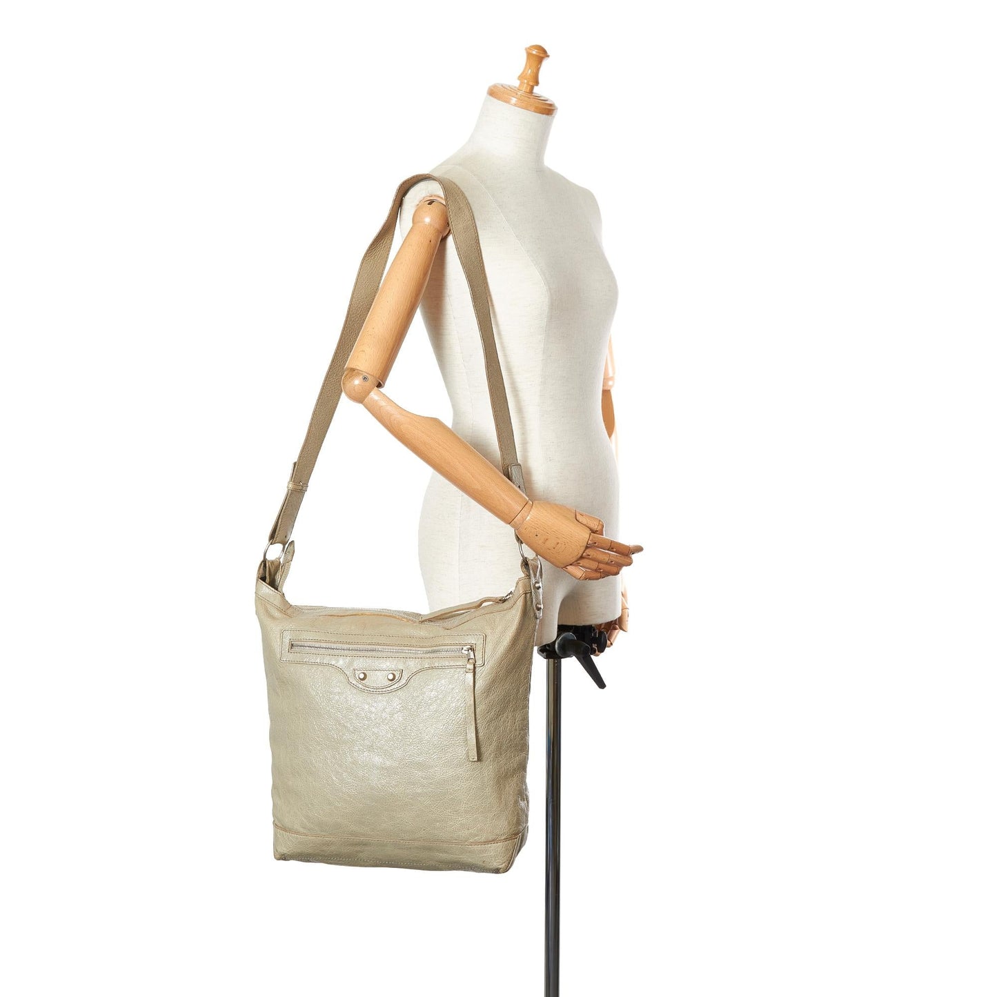Luxury Balenciaga  Motocross Day Leather Crossbody Bag (SHG-26043)