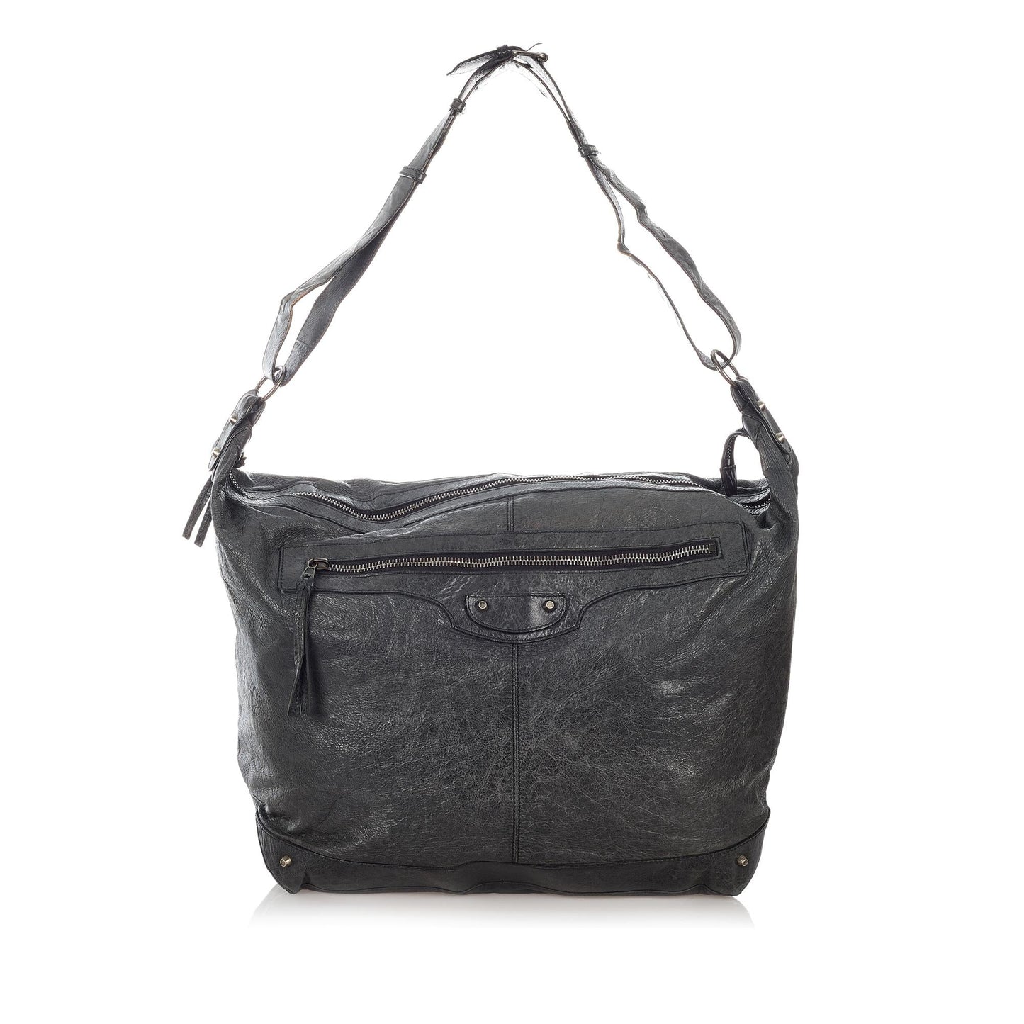 Luxury Balenciaga  Motocross Day Leather Shoulder Bag (SHG-26859)
