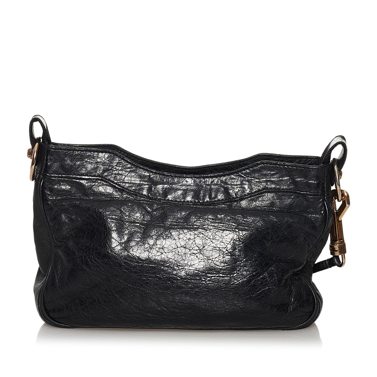 Luxury Balenciaga  Motocross Hip Giant 12 Lambskin Leather Crossbody Bag (SHG-30689)