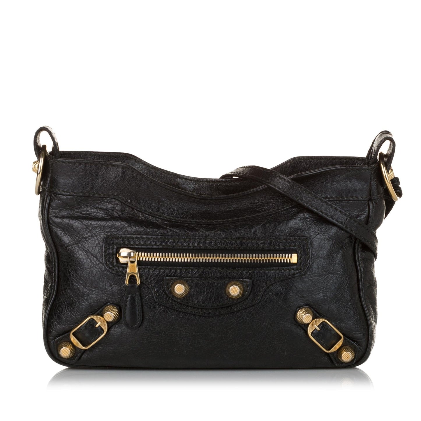 Luxury Balenciaga  Motocross Hip Giant 21 Leather Crossbody Bag (SHG-34159)