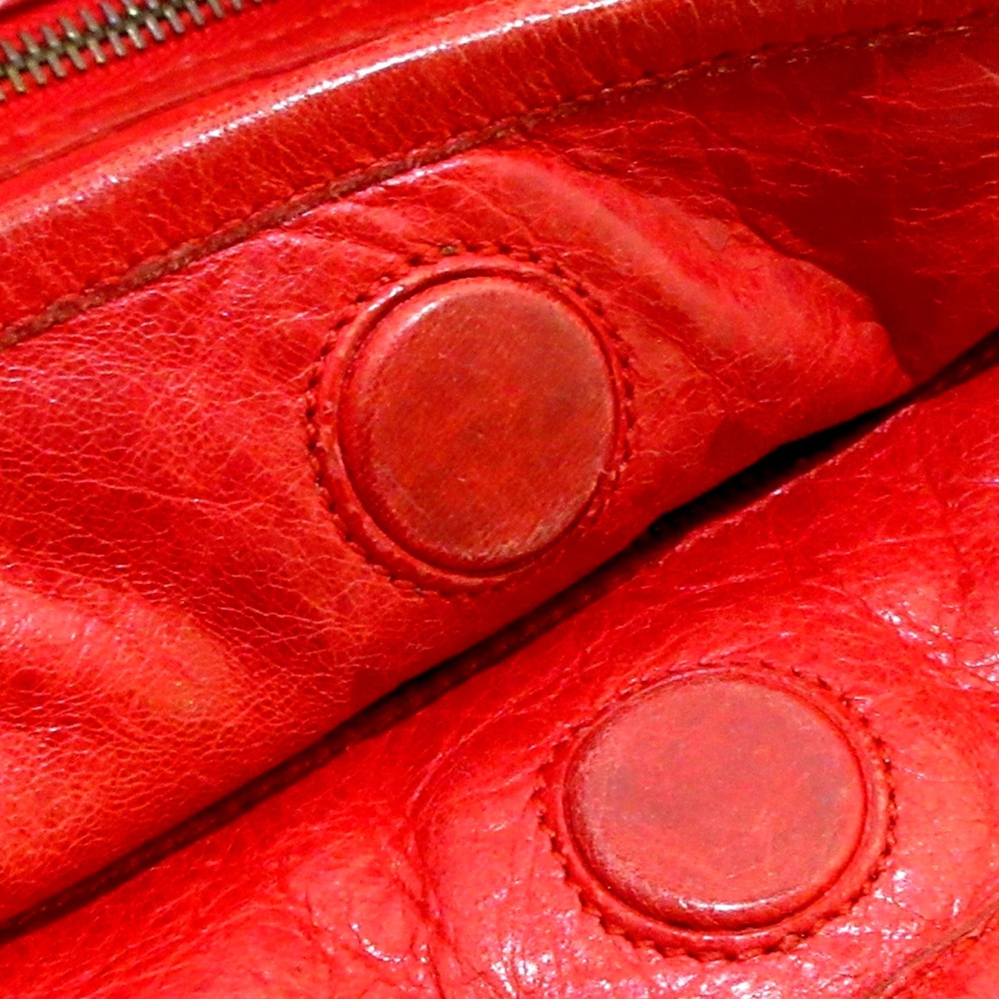 Luxury Balenciaga  Motocross Sunday Leather Tote Bag (SHG-36401)