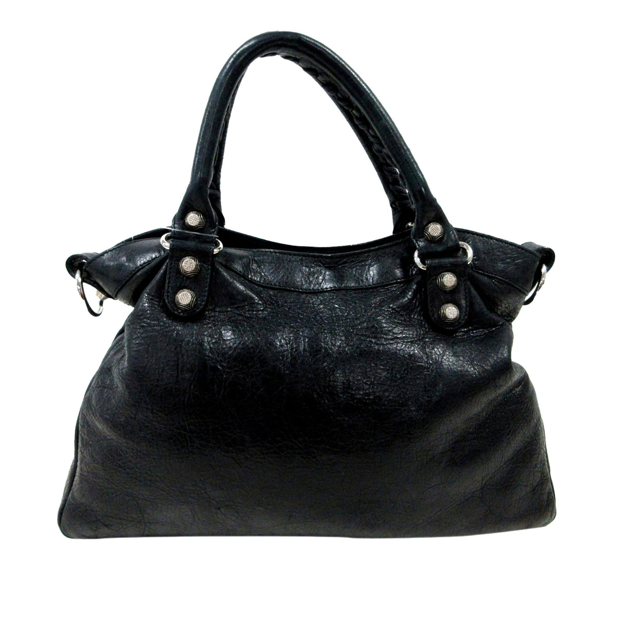 Luxury Balenciaga  Motocross Town Giant Leather Handbag (SHG-29337)