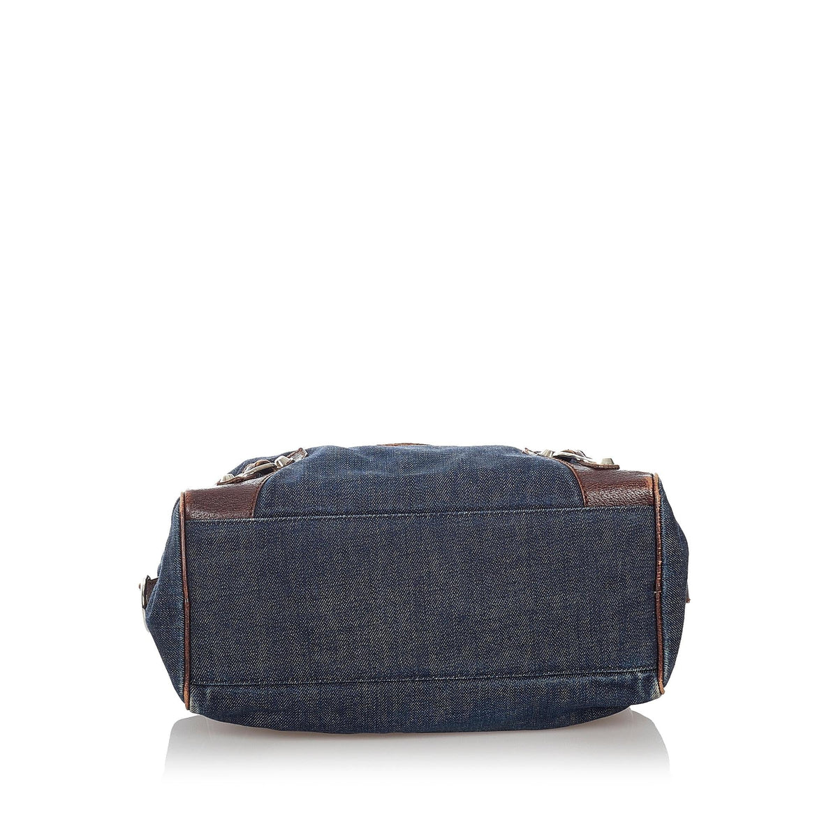 Luxury Balenciaga  Motocross Twiggy Denim Handbag (SHG-27194)