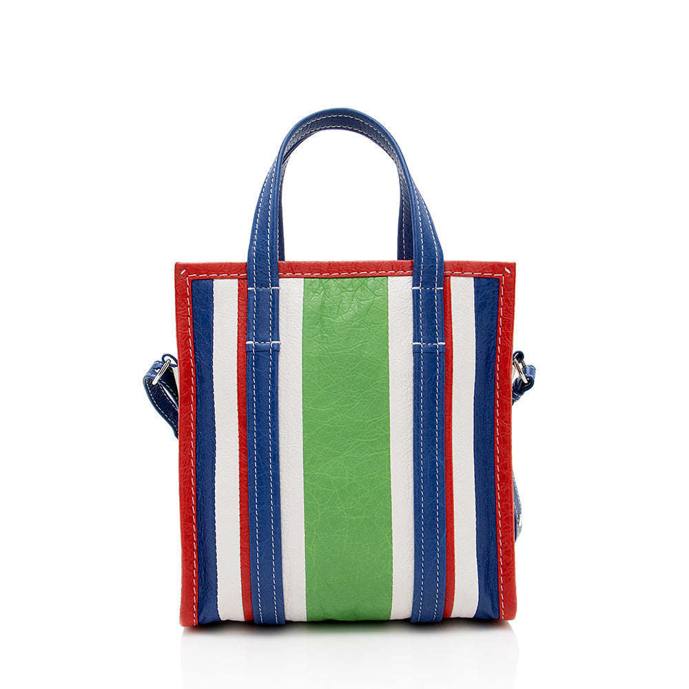 Luxury Balenciaga  Multicolor Agneau Bazar XS Shopper Tote (SHF-17807)