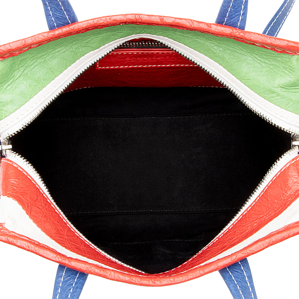 Luxury Balenciaga  Multicolor Agneau Bazar XS Shopper Tote (SHF-17807)