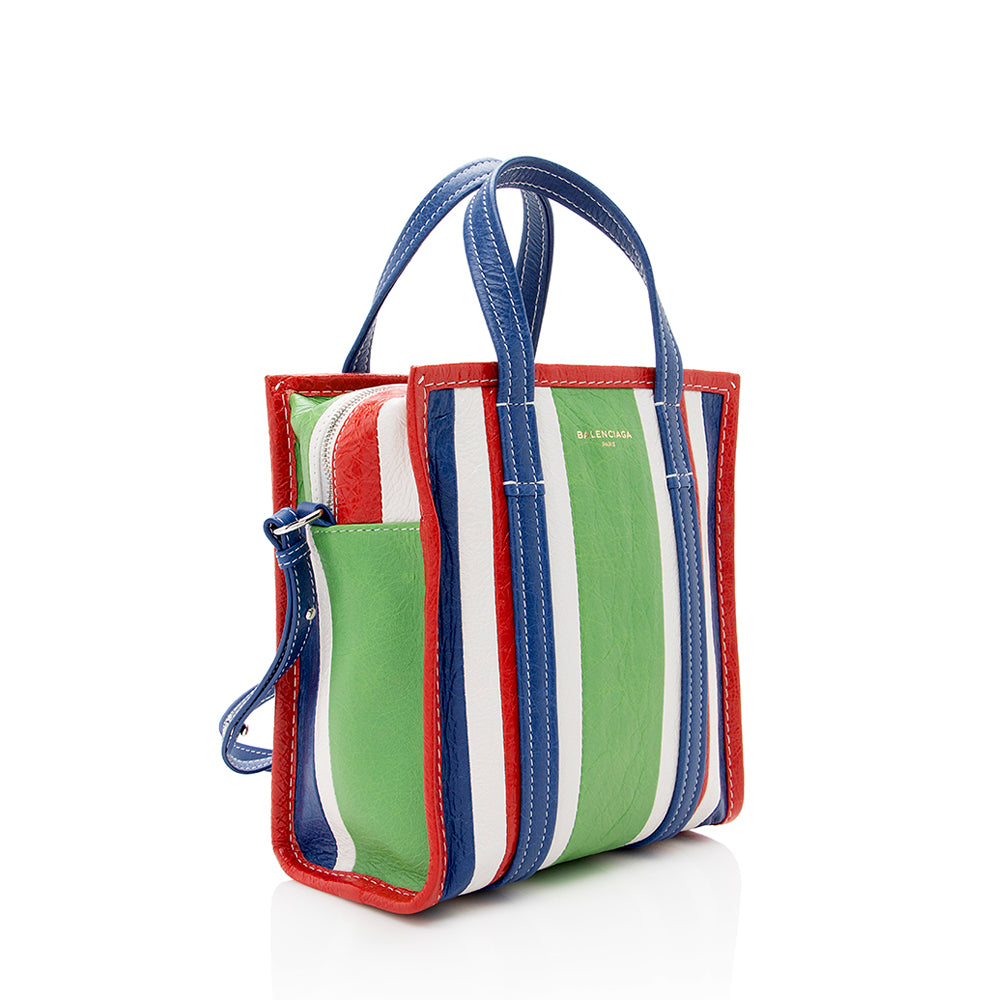 Luxury Balenciaga  Multicolor Agneau Bazar XS Shopper Tote (SHF-17807)