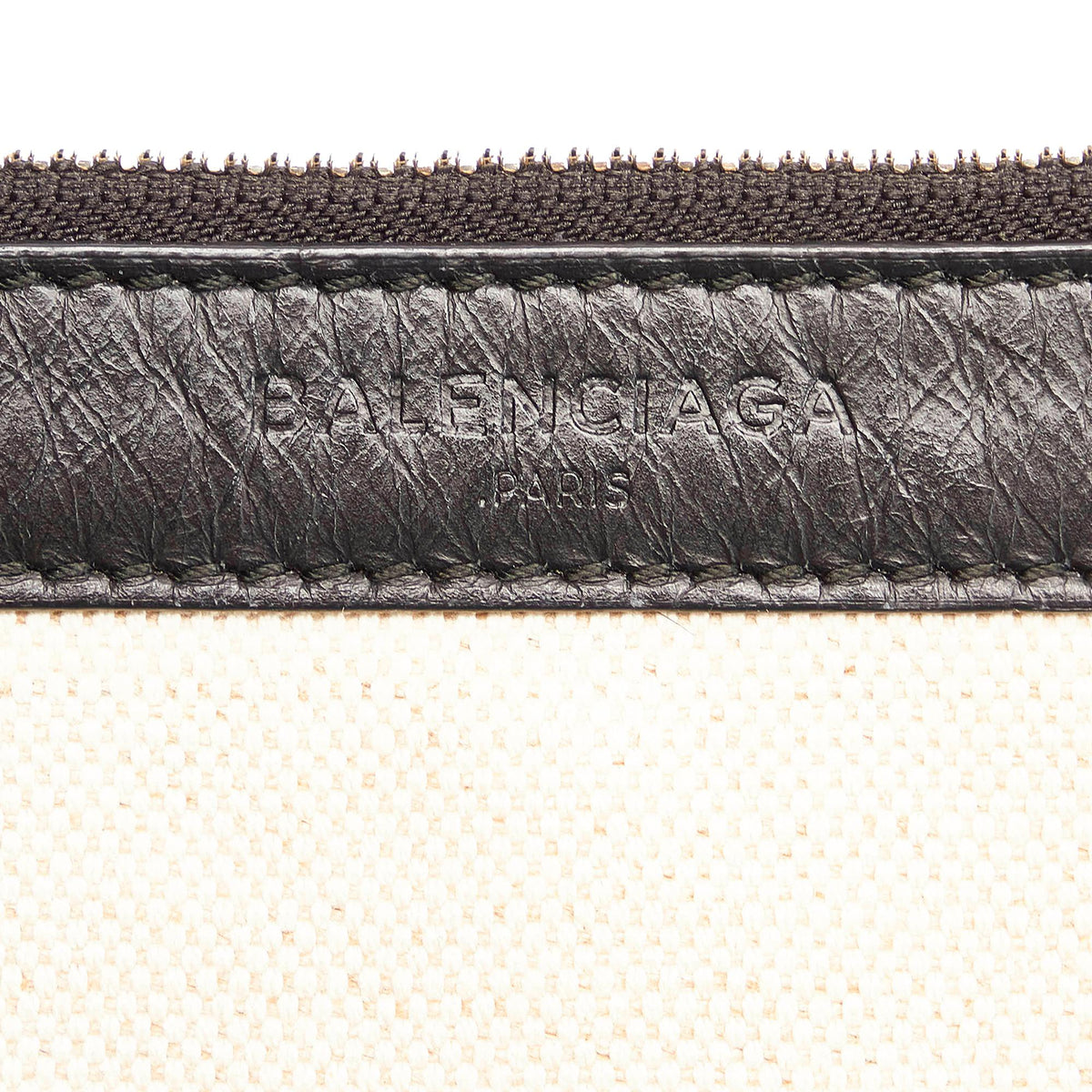 Luxury Balenciaga  Navy Cabas Canvas Handbag (SHG-33816)
