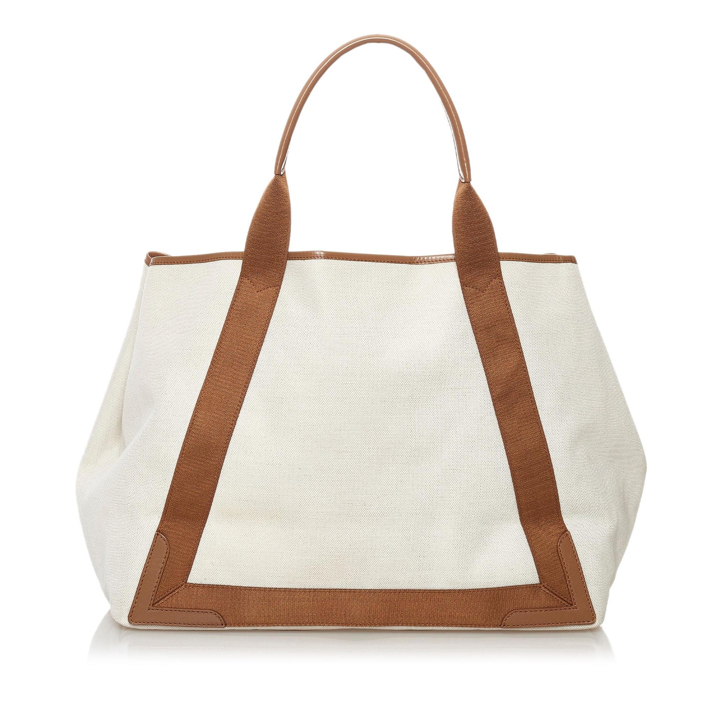 Luxury Balenciaga  Navy Cabas Canvas Tote Bag (SHG-32636)