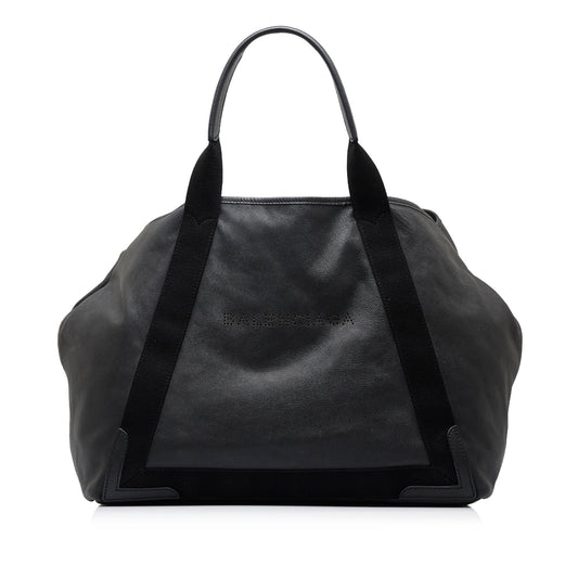 Luxury Balenciaga  Navy Cabas M Tote Bag (SHG-GfX0gC)