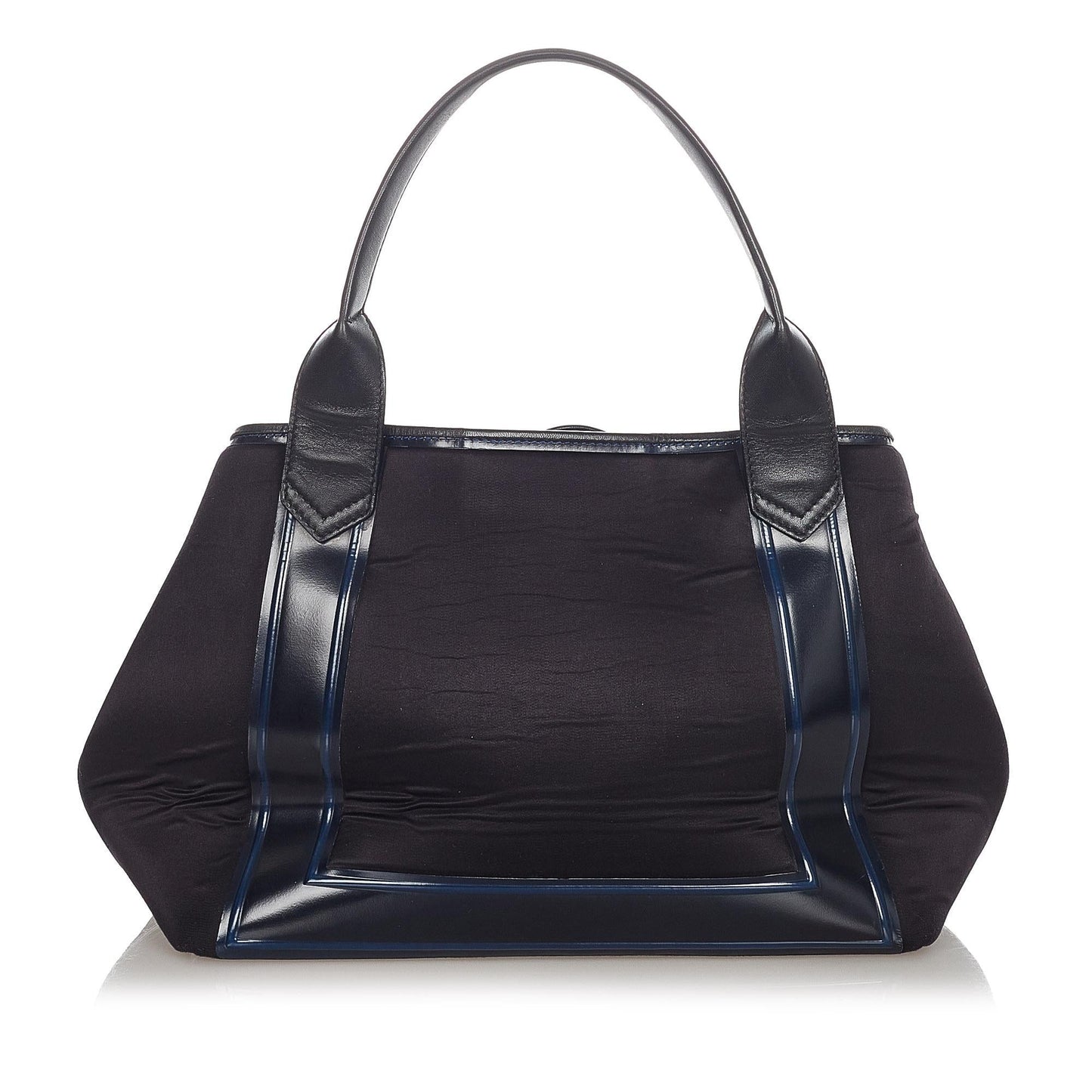 Luxury Balenciaga  Navy Cabas S Canvas Tote Bag (SHG-22964)