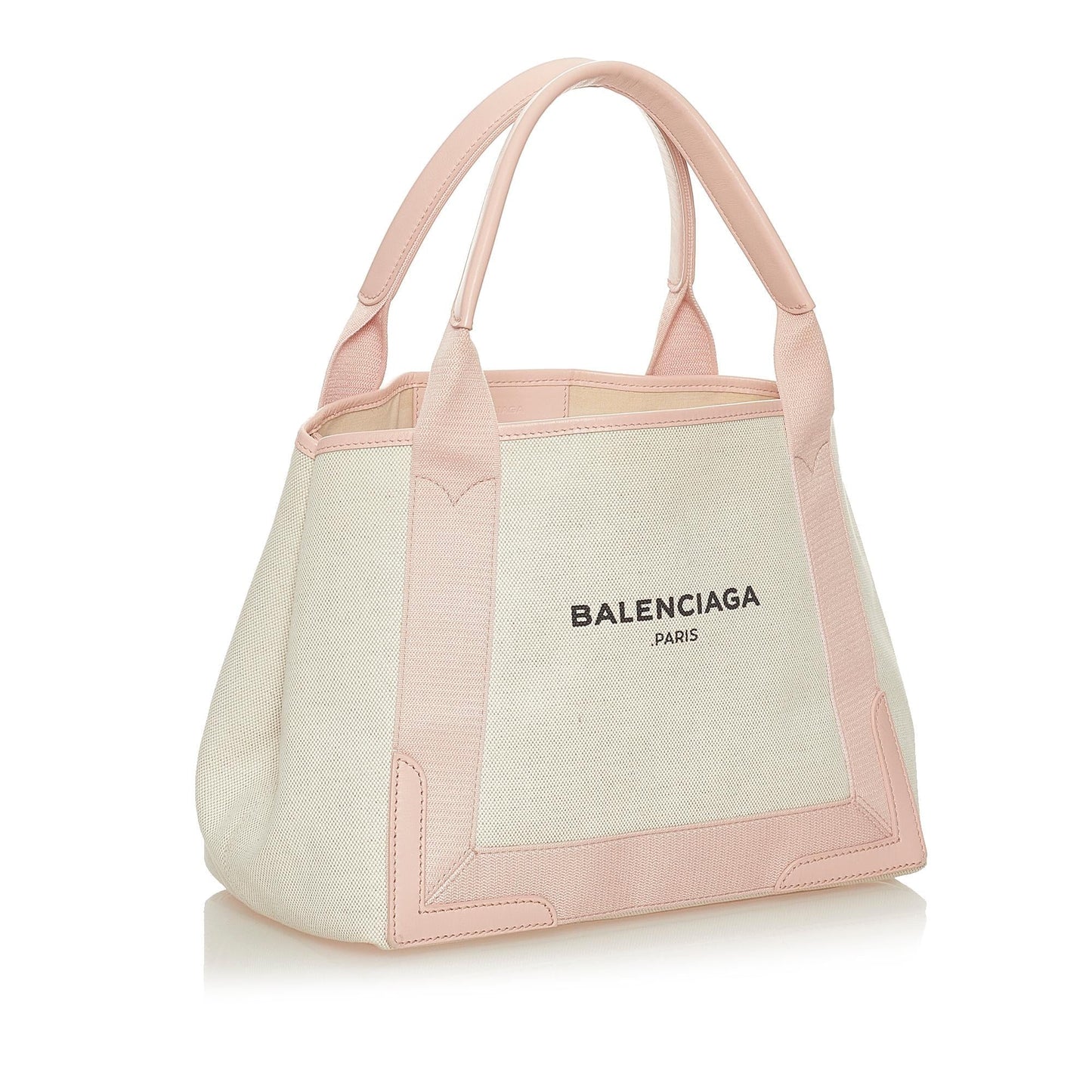 Luxury Balenciaga  Navy Cabas S Canvas Tote Bag (SHG-27791)