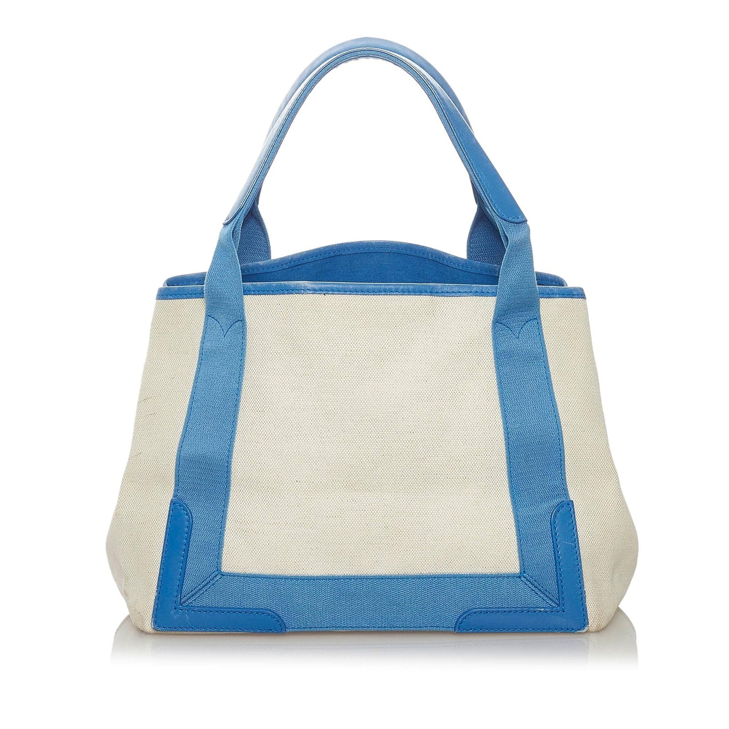 Luxury Balenciaga  Navy Cabas S Canvas Tote Bag (SHG-28825)