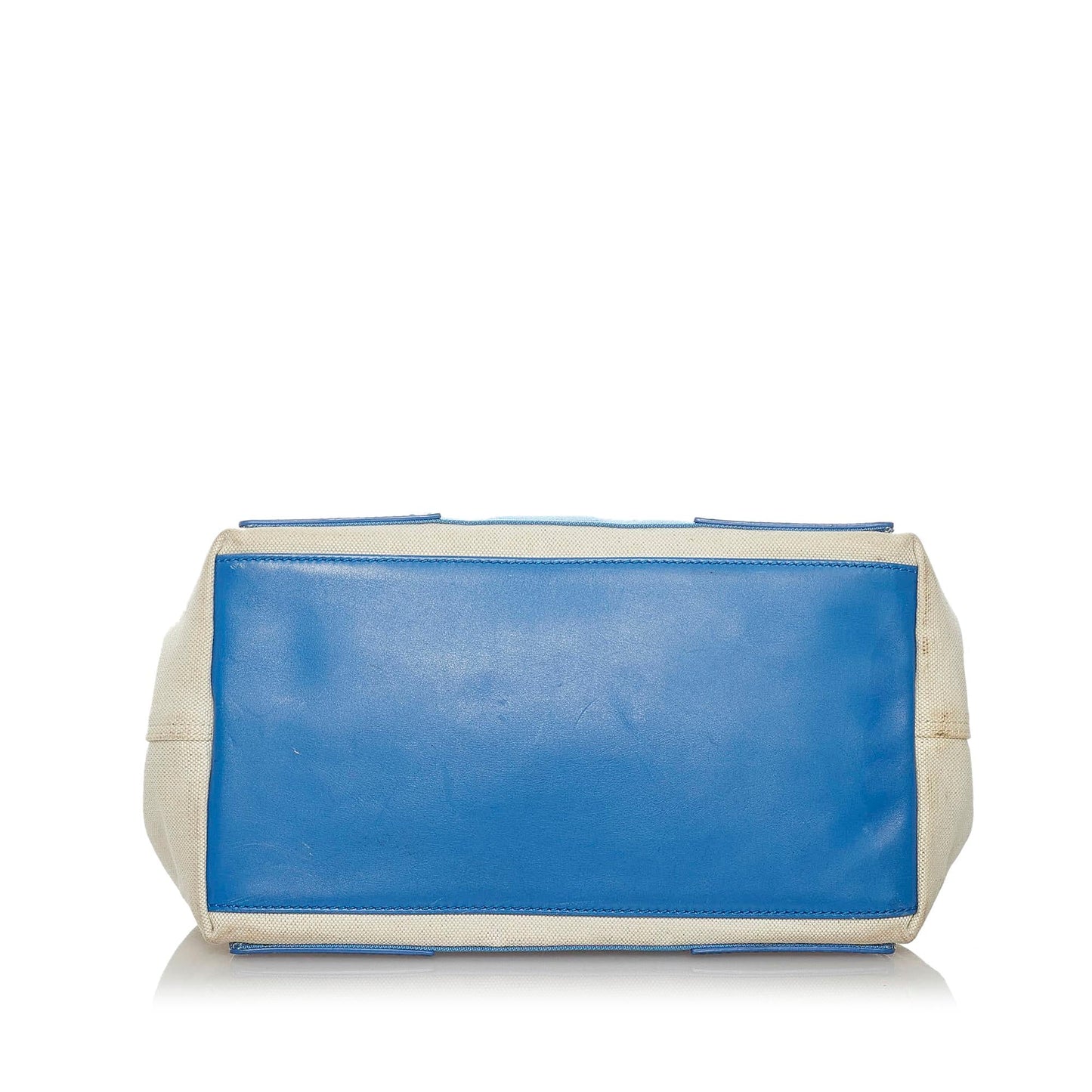 Luxury Balenciaga  Navy Cabas S Canvas Tote Bag (SHG-28825)