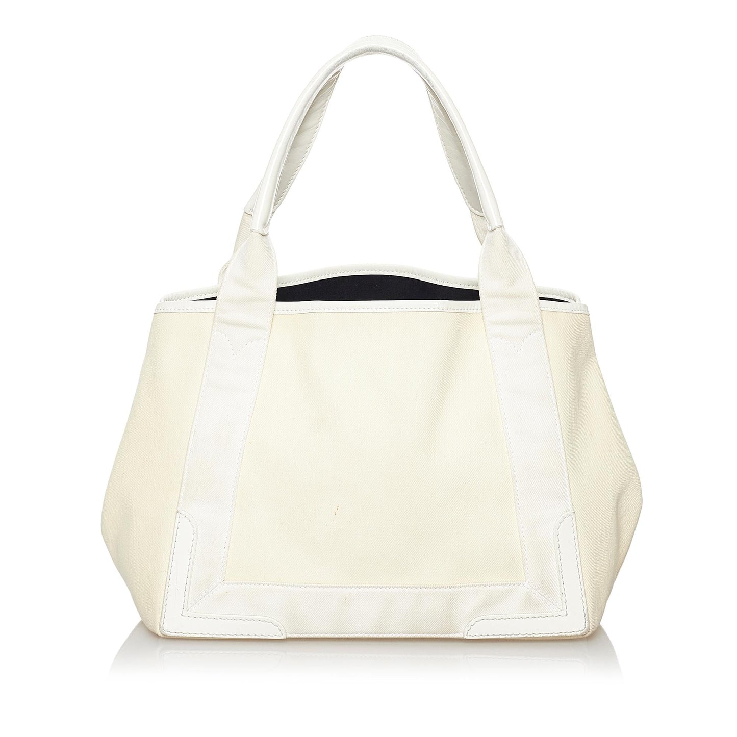 Luxury Balenciaga  Navy Cabas S Canvas Tote Bag (SHG-29833)