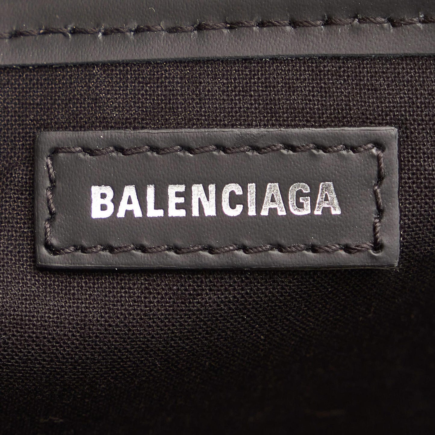 Luxury Balenciaga  Navy Cabas S Canvas Tote Bag (SHG-32033)