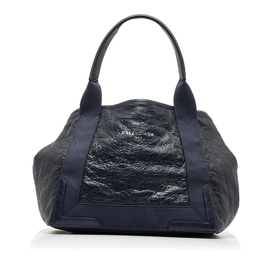 Luxury Balenciaga  Navy Cabas S Tote (SHG-LSMOX8)