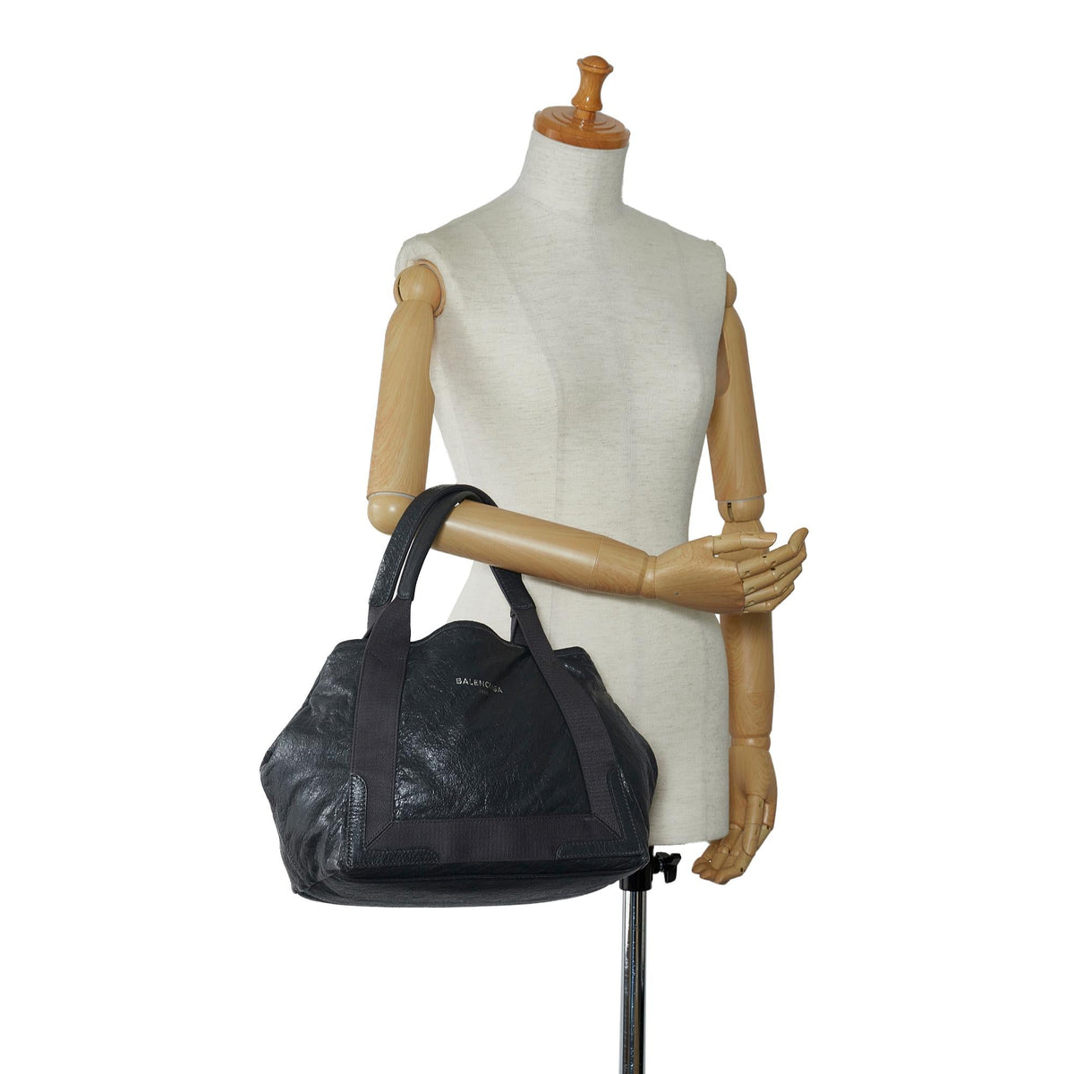 Luxury Balenciaga  Navy Cabas S (SHG-qSdkBf)