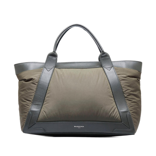 Luxury Balenciaga  Navy Cabas Tote Bag (SHG-NK6SLM)