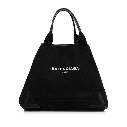 Luxury Balenciaga  Navy Cabas Tote M (SHG-ZCKD8U)