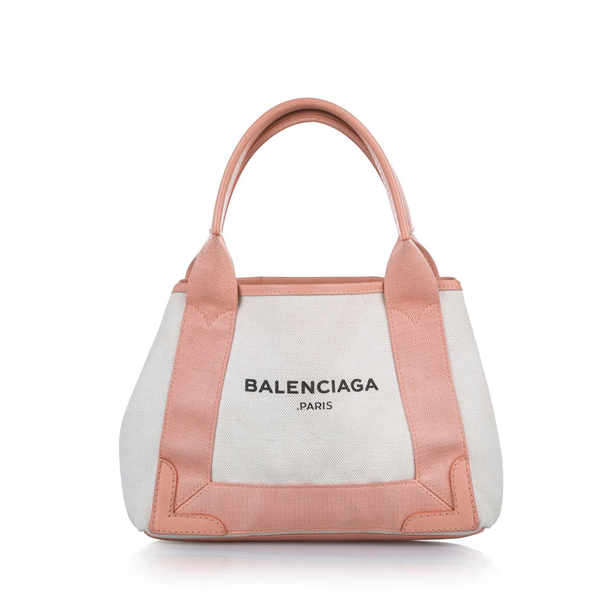 Luxury Balenciaga  Navy Cabas XS Canvas Satchel (SHG-24720)