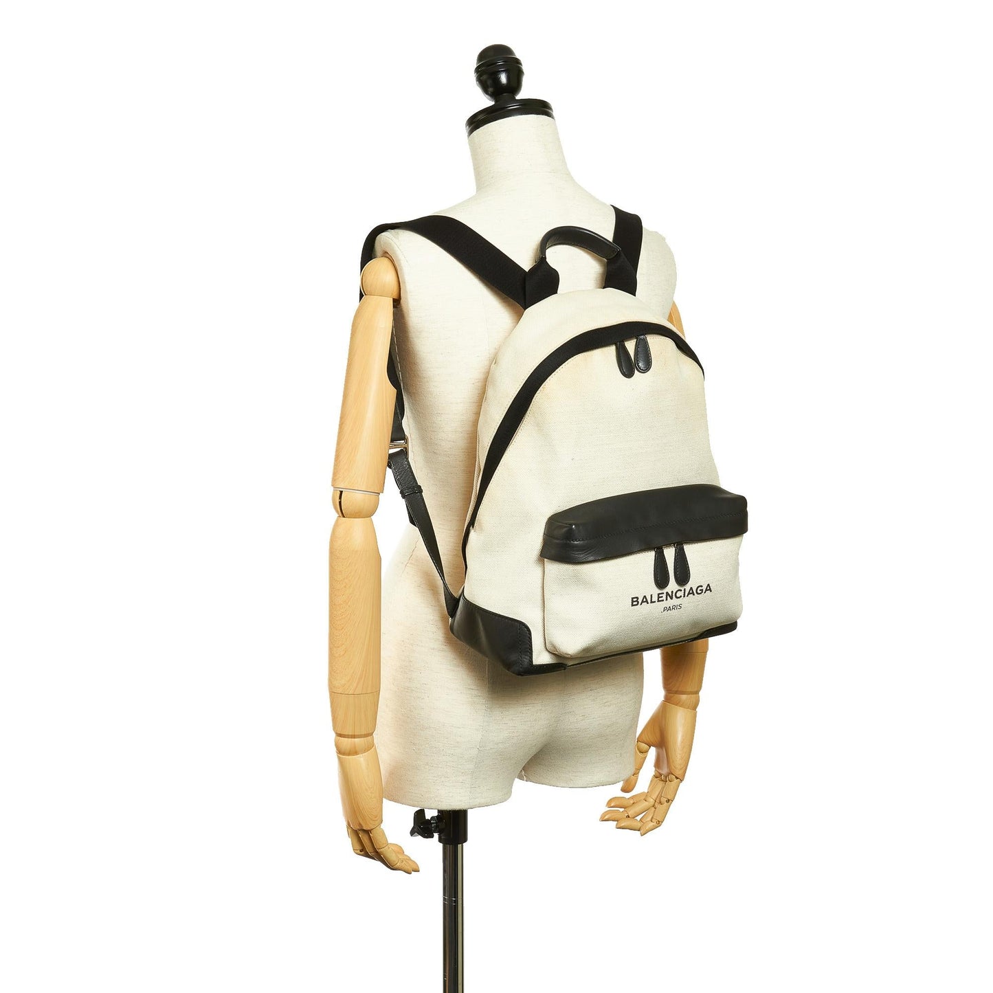 Luxury Balenciaga  Navy Canvas Backpack (SHG-27019)