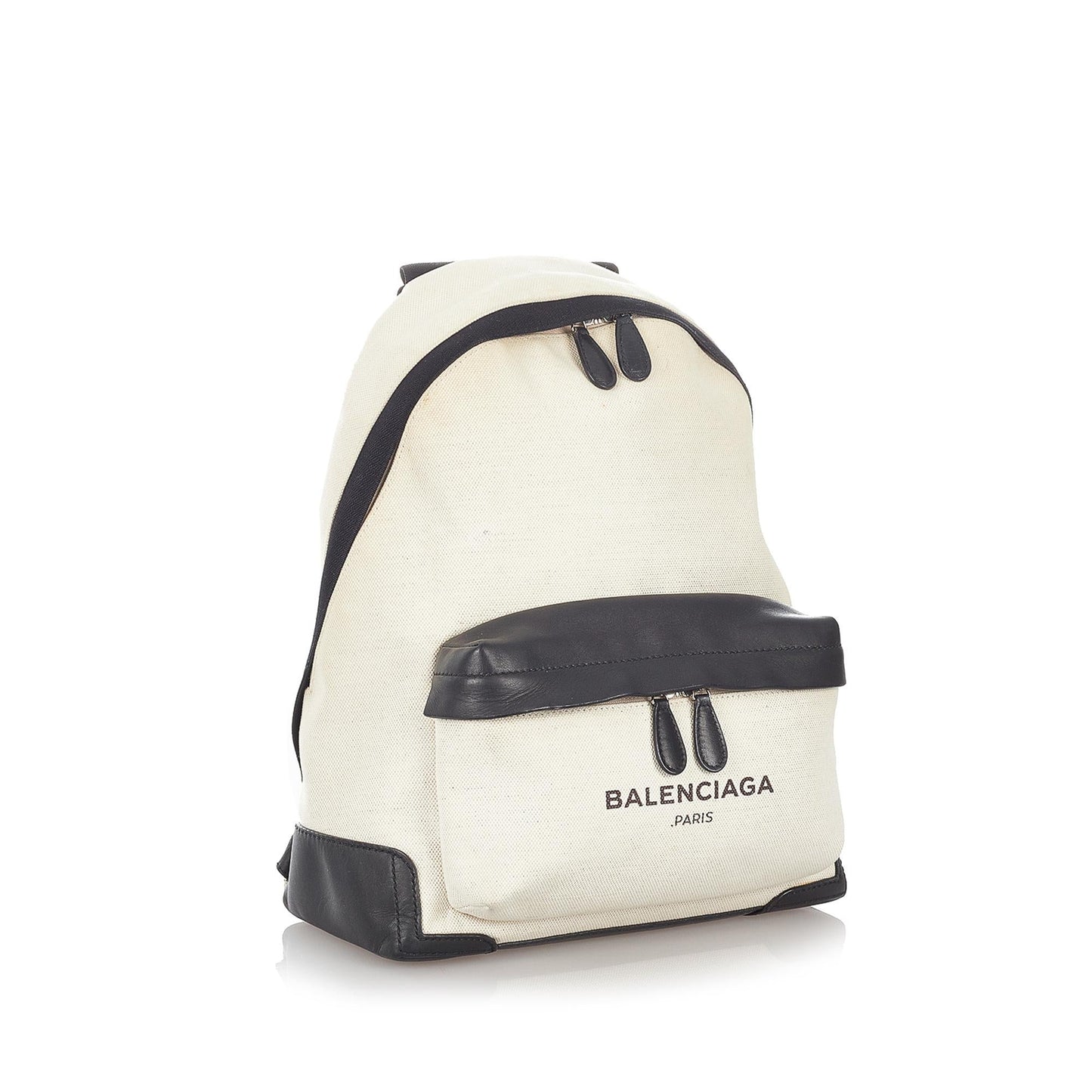 Luxury Balenciaga  Navy Canvas Backpack (SHG-27019)