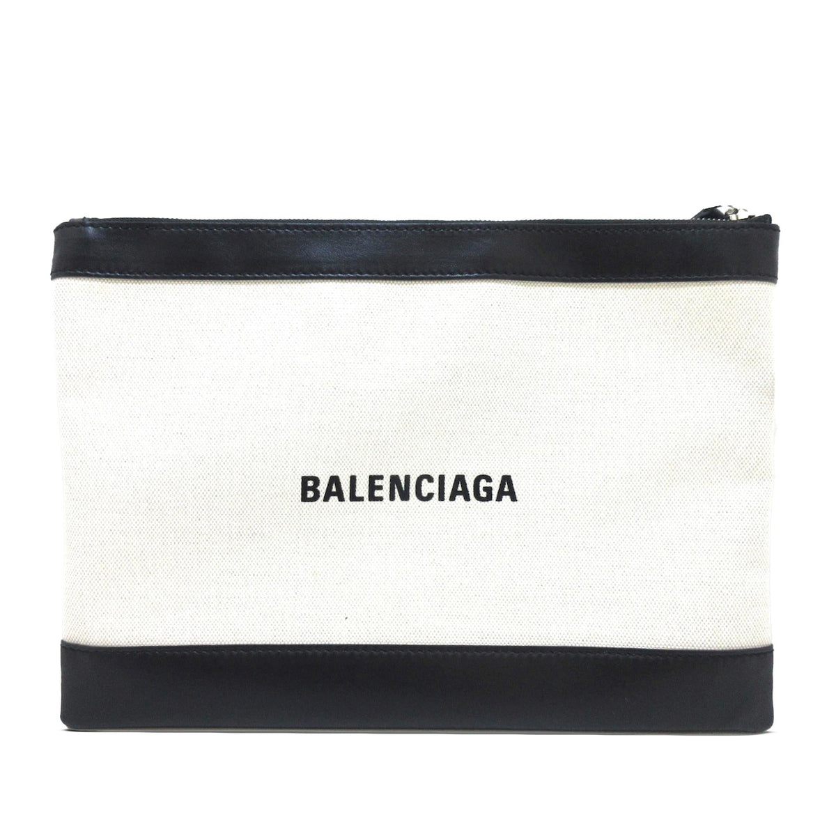 Luxury Balenciaga  Navy Clip M Clutch (SHG-UfviK9)