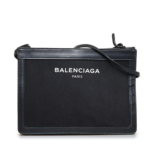 Luxury Balenciaga  Navy Pochette M Crossbody (SHG-xmmUMh)
