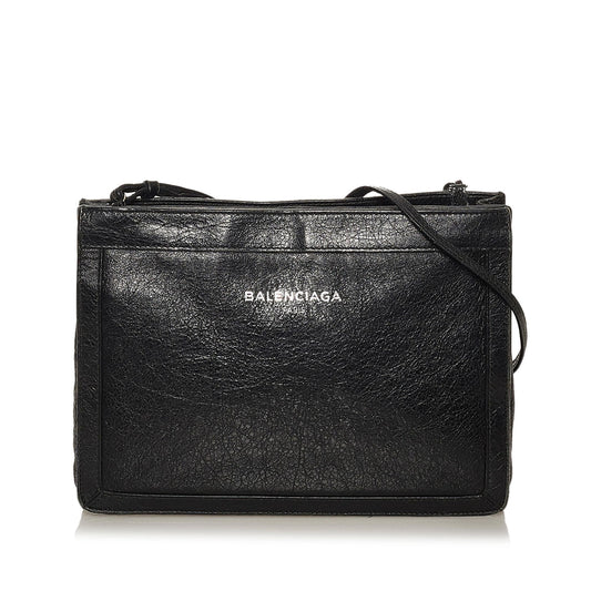 Luxury Balenciaga  Navy Pochette S Canvas Crossbody Bag (SHG-28703)