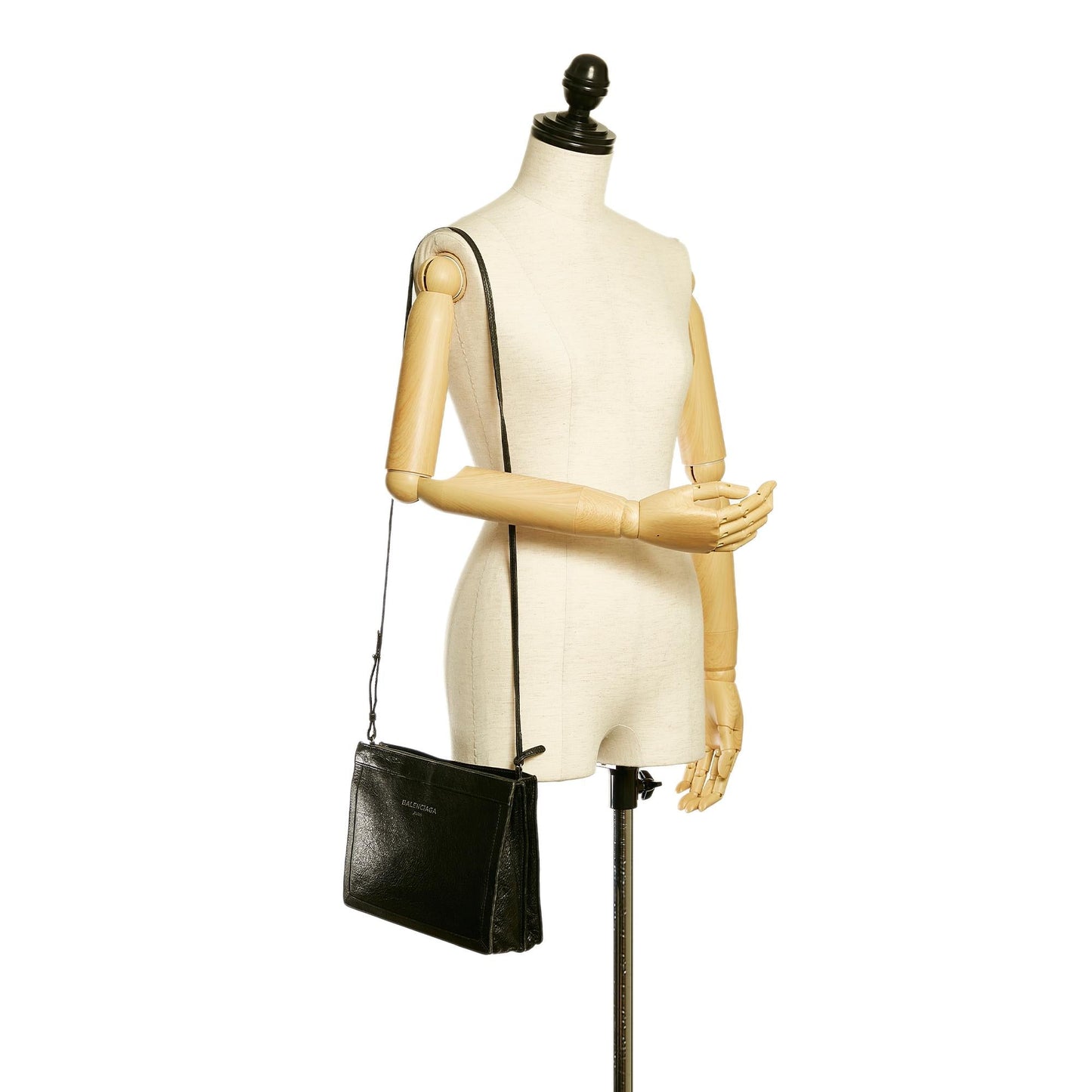 Luxury Balenciaga  Navy Pochette S Canvas Crossbody Bag (SHG-28703)