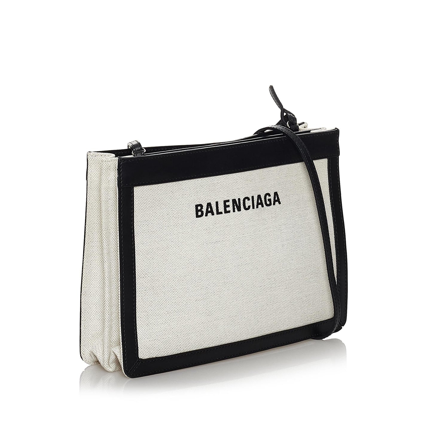 Luxury Balenciaga  Navy Pochette S Canvas Crossbody Bag (SHG-29713)