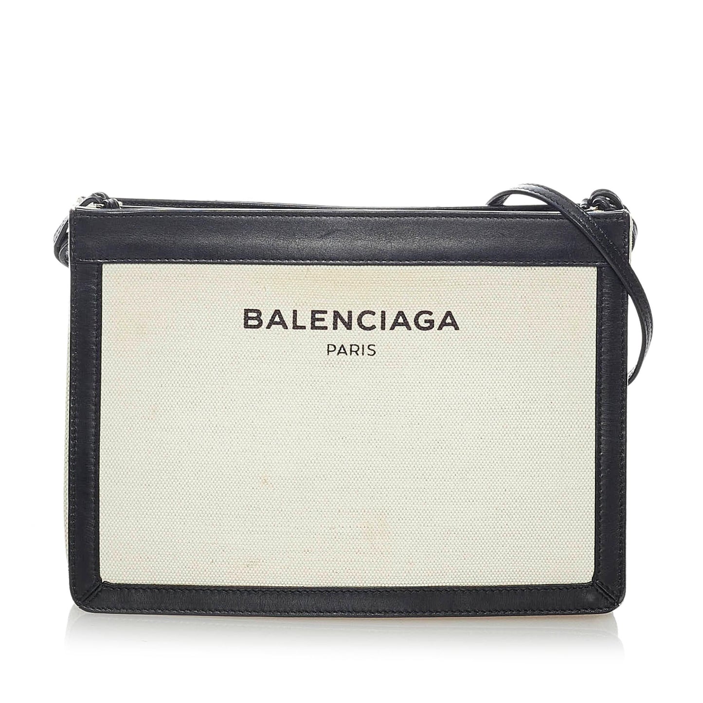 Luxury Balenciaga  Navy Pochette S Canvas Crossbody Bag (SHG-30485)