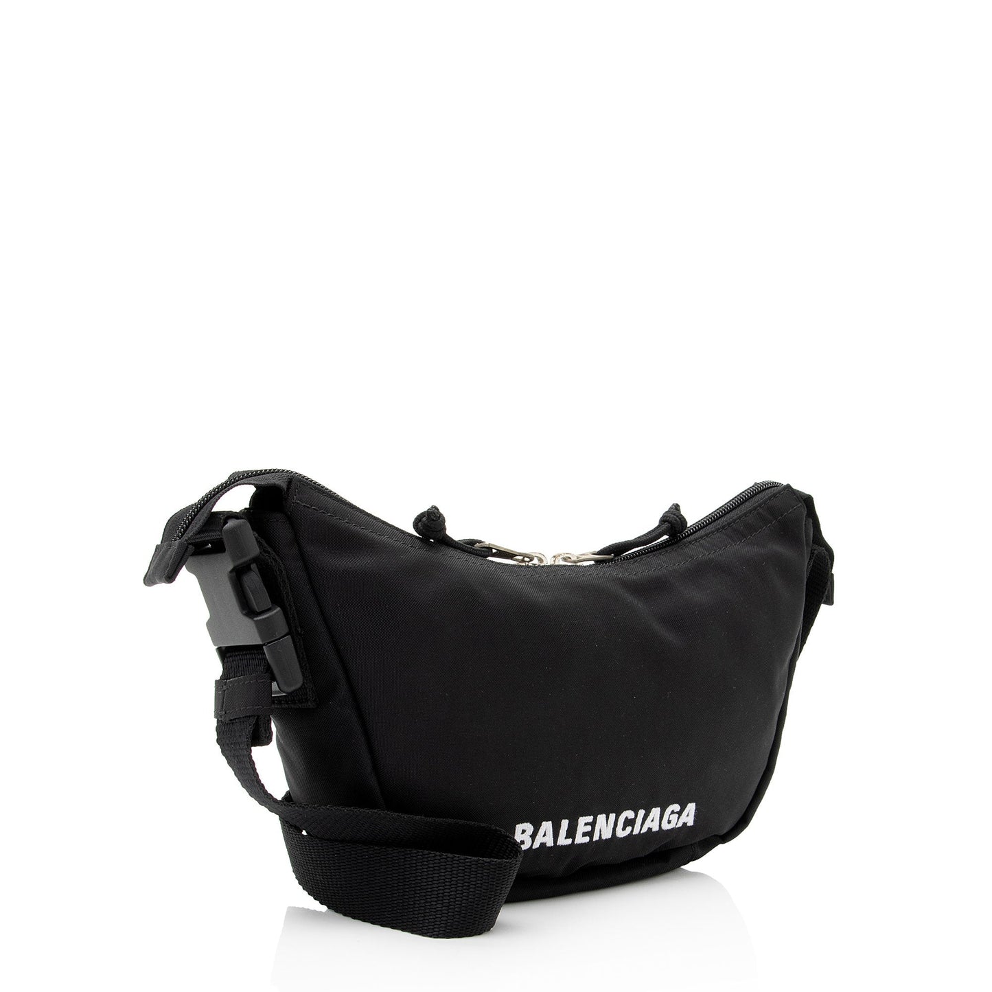 Luxury Balenciaga  Recycled Nylon Logo Wheel Shoulder Bag (SHF-YKqW3c)