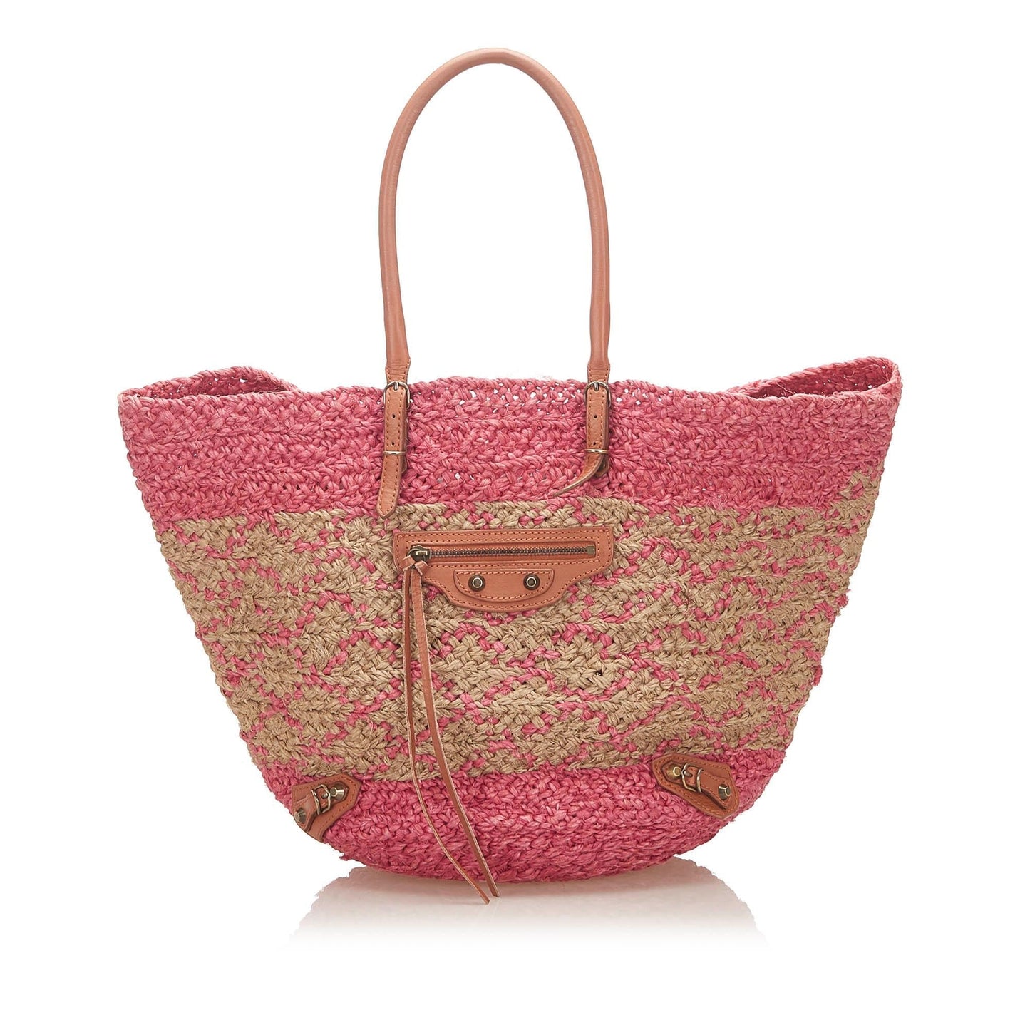Luxury Balenciaga  Panier Raffia Tote Bag (SHG-18408)