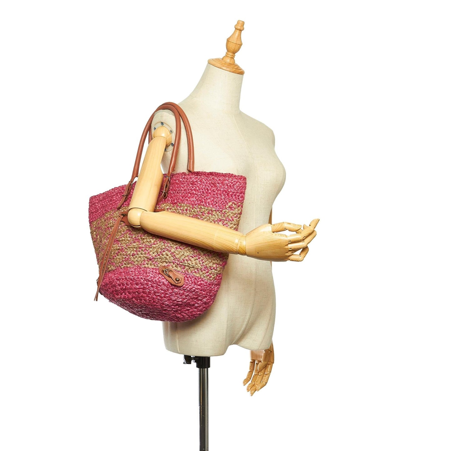 Luxury Balenciaga  Panier Raffia Tote Bag (SHG-18408)