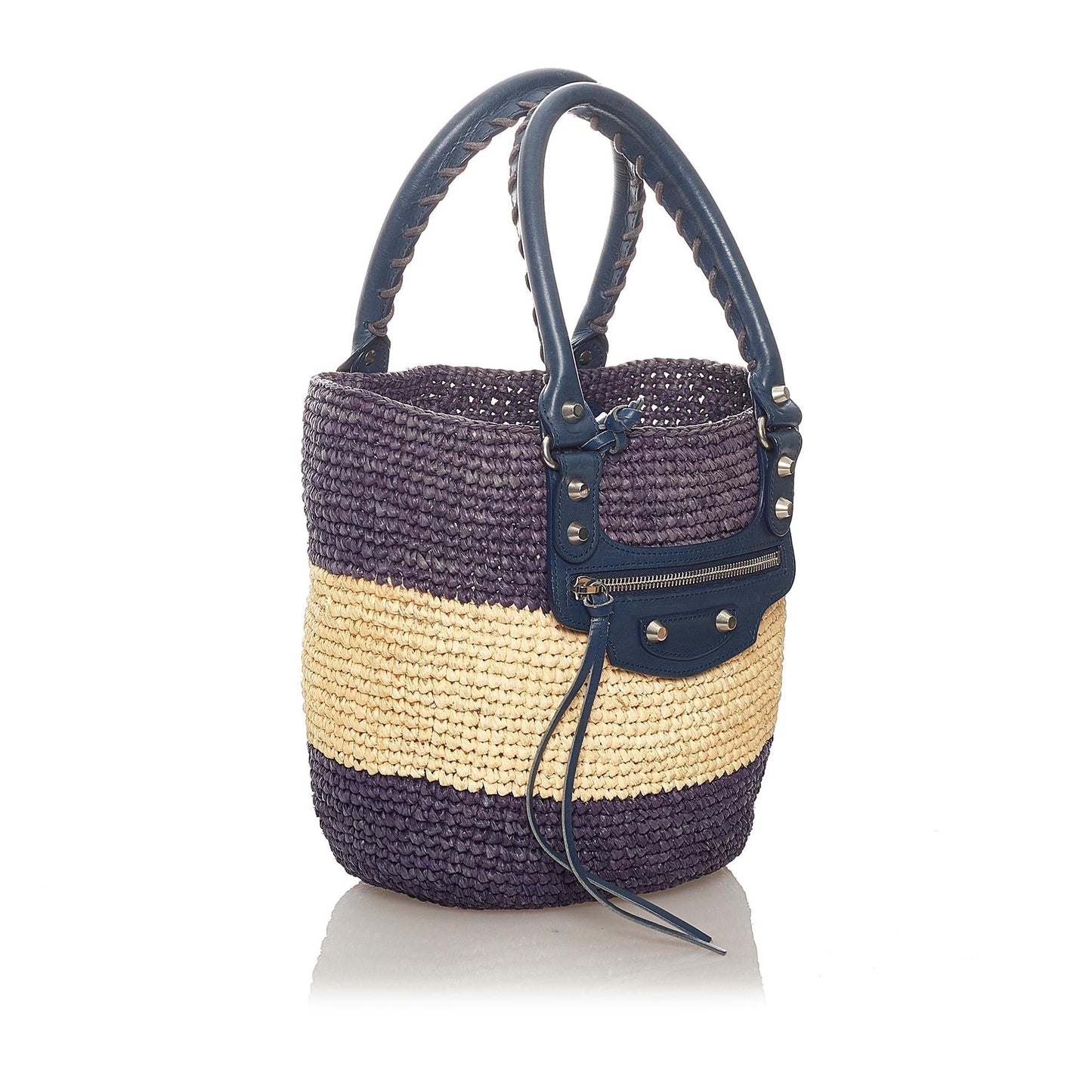Luxury Balenciaga  Panier Raffia Tote Bag (SHG-27286)