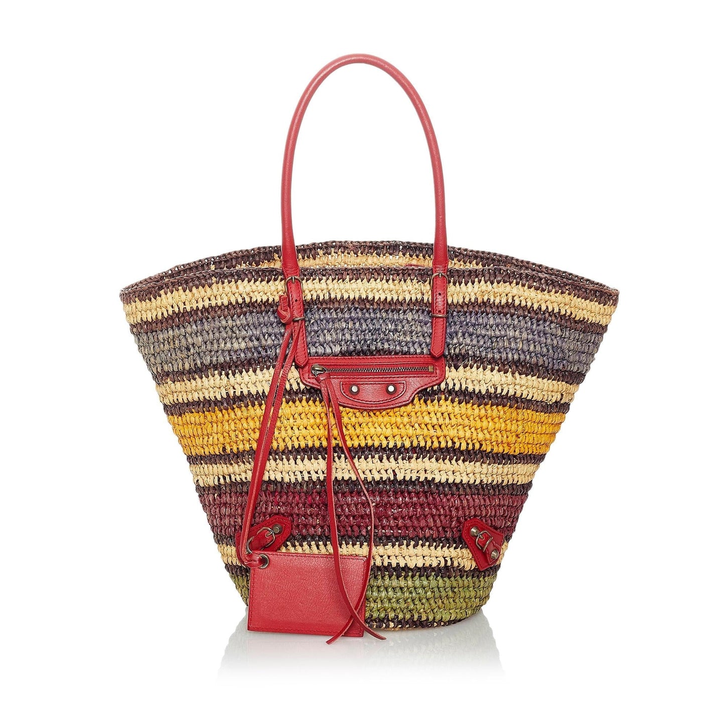 Luxury Balenciaga  Panier Raffia Tote Bag (SHG-30111)