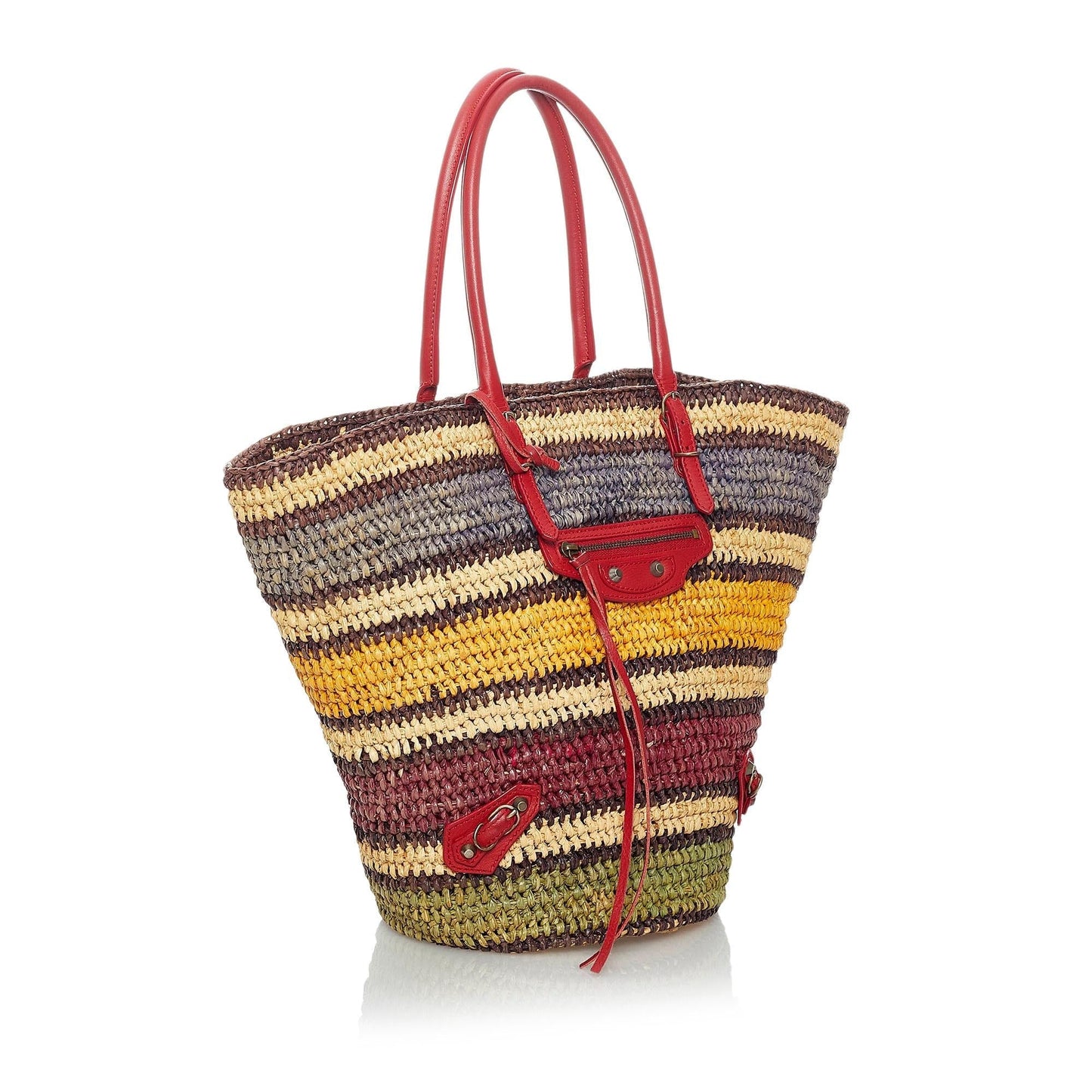 Luxury Balenciaga  Panier Raffia Tote Bag (SHG-30111)