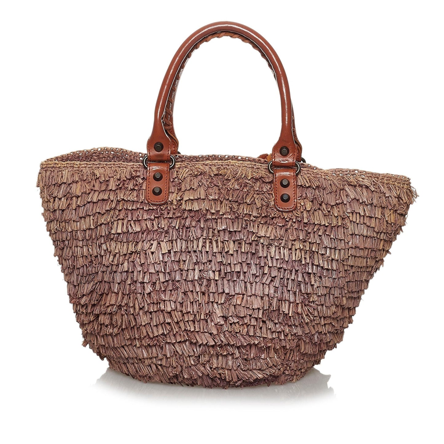 Luxury Balenciaga  Panier Raffia Tote Bag (SHG-30338)