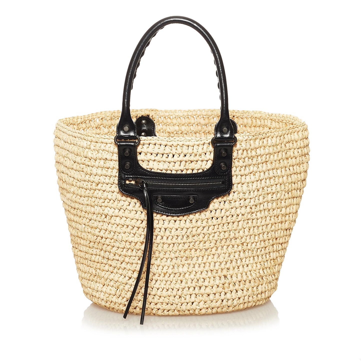 Luxury Balenciaga  Panier Raffia Tote Bag (SHG-35038)