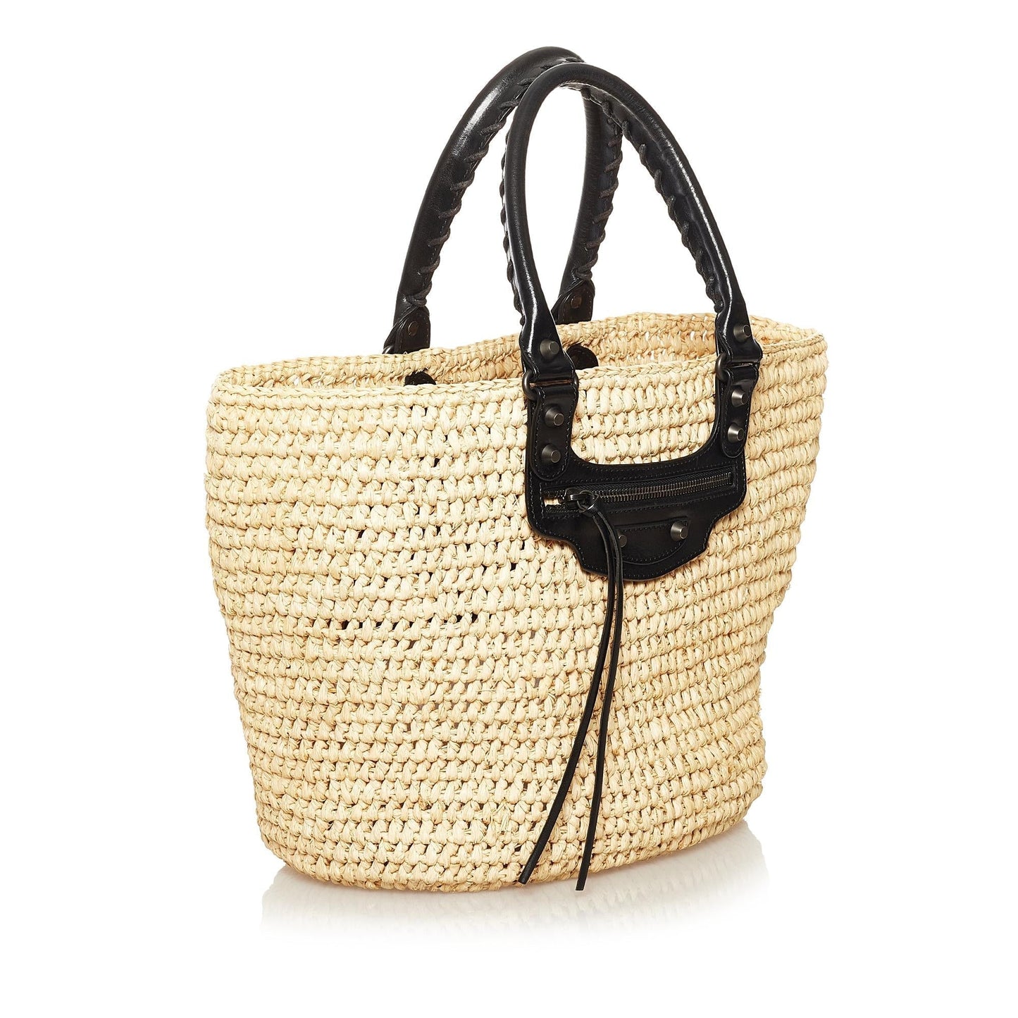 Luxury Balenciaga  Panier Raffia Tote Bag (SHG-35038)