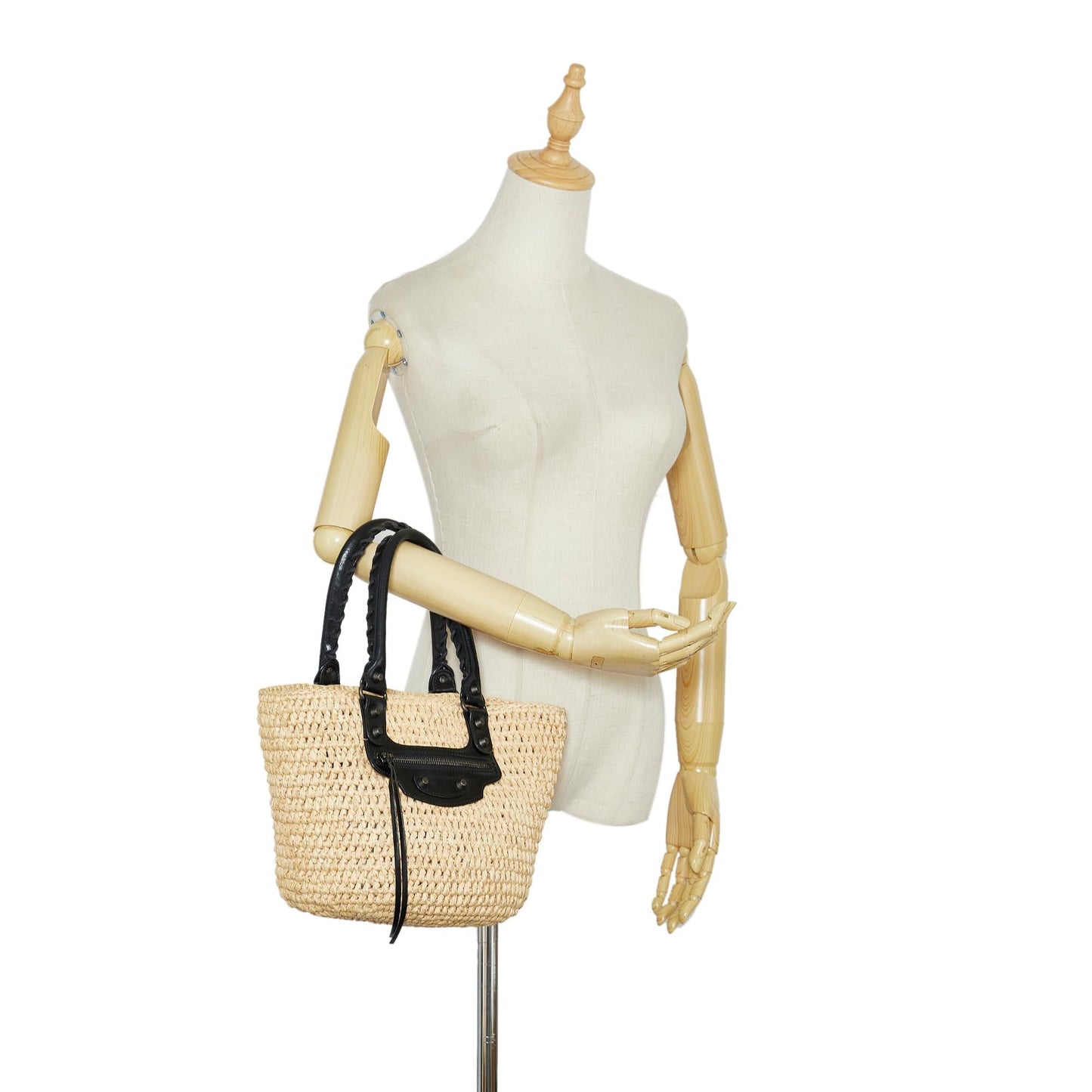 Luxury Balenciaga  Panier Raffia Tote (SHG-00u0Ex)