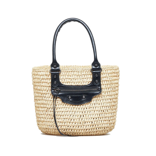 Luxury Balenciaga  Panier Raffia Tote (SHG-00u0Ex)