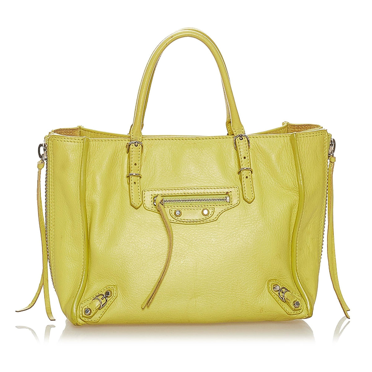 Luxury Balenciaga  Papier A4 Leather Satchel (SHG-27524)