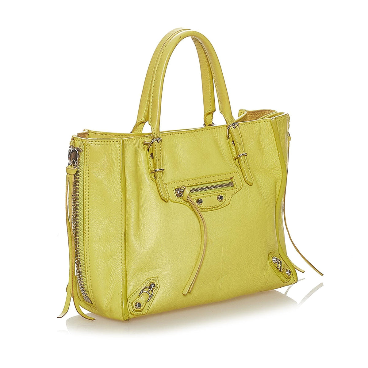 Luxury Balenciaga  Papier A4 Leather Satchel (SHG-27524)
